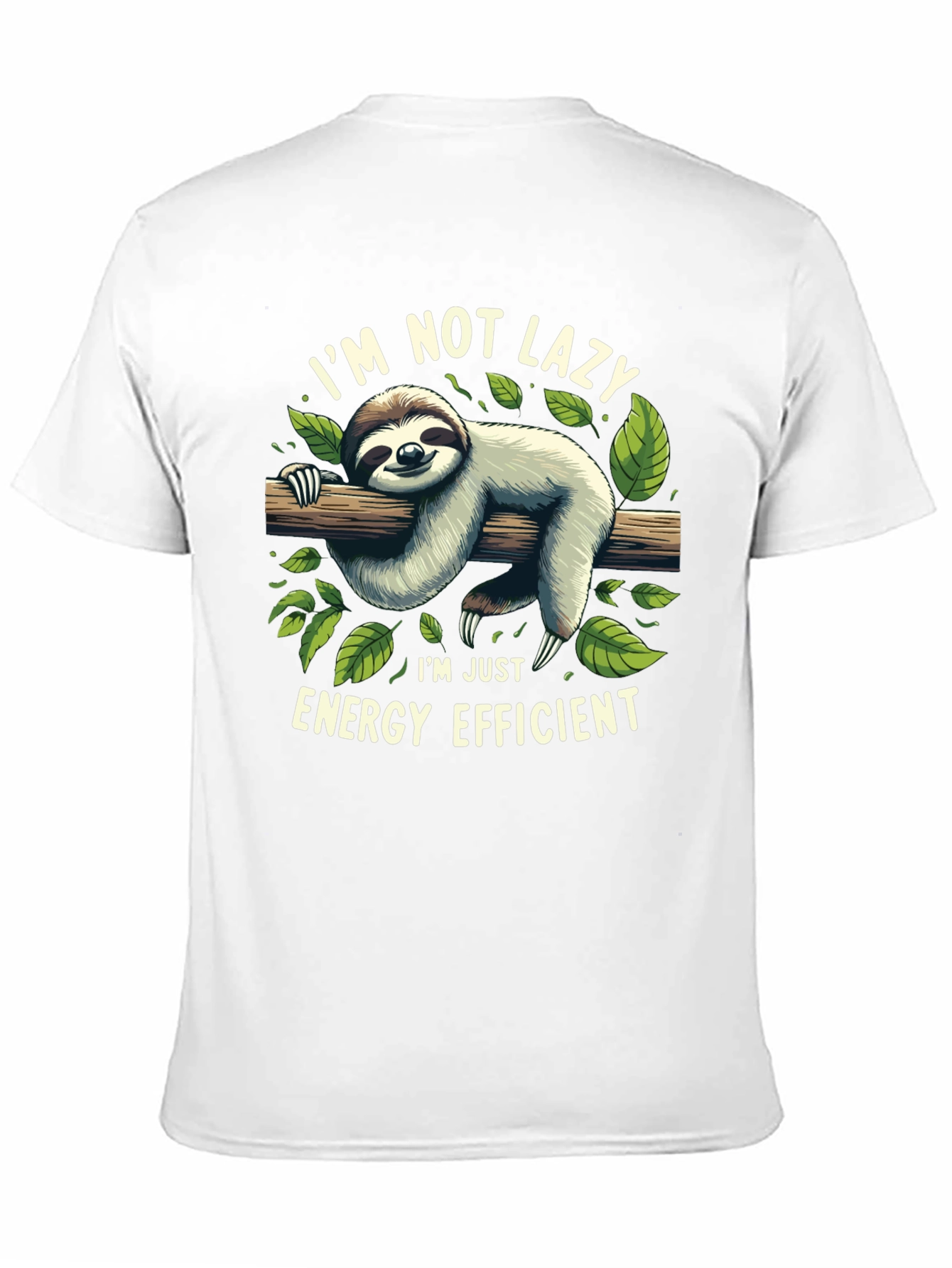 Lazy Sloth Energy Efficient Graphic Tee
