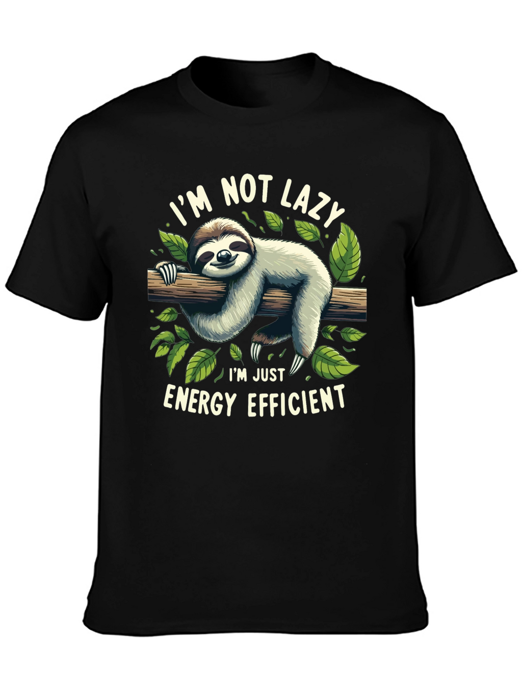 Lazy Sloth Energy Efficient Graphic Tee
