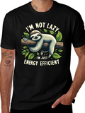 Lazy Sloth Energy Efficient Graphic Tee