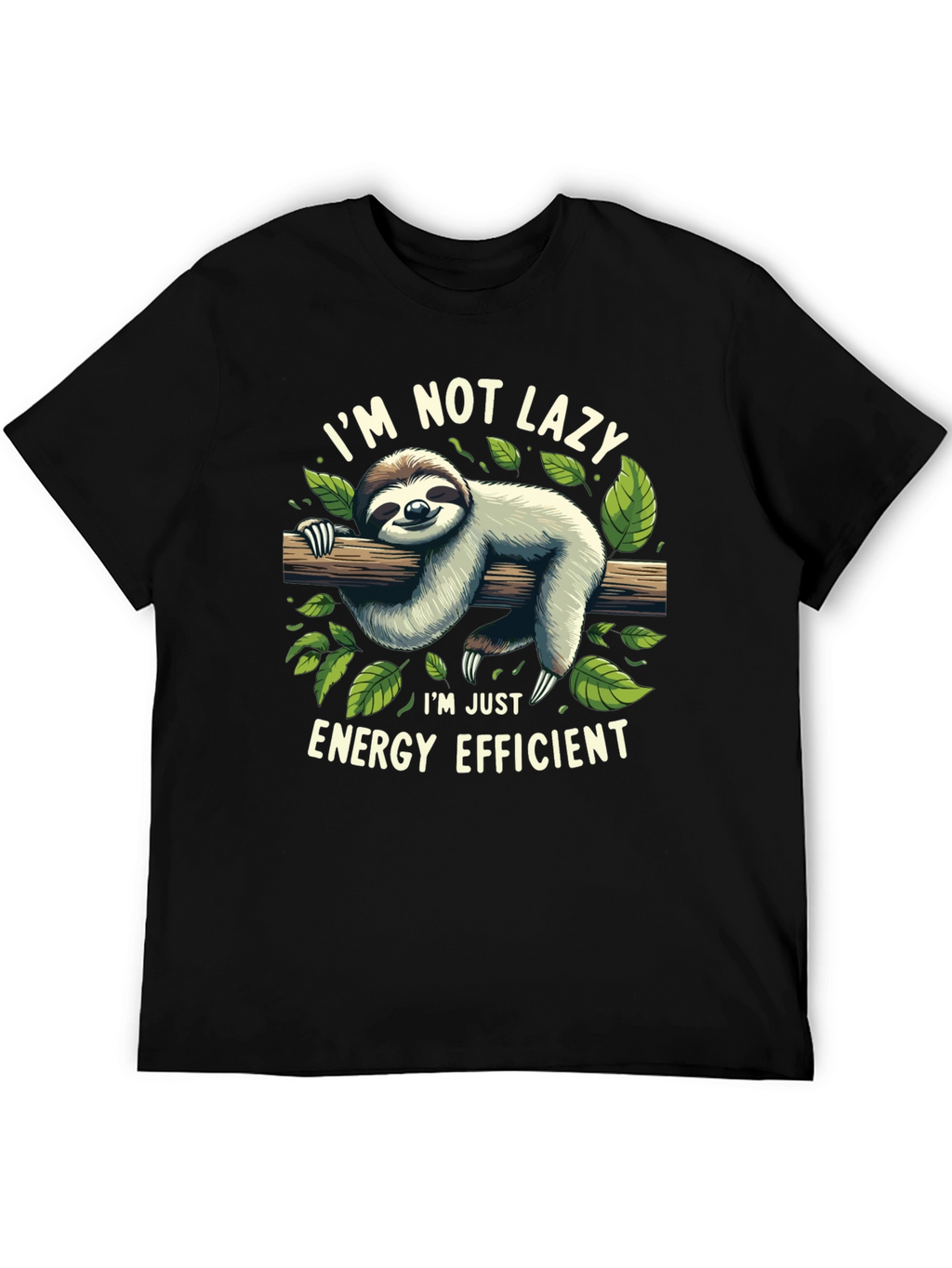 Lazy Sloth Energy Efficient Graphic Tee
