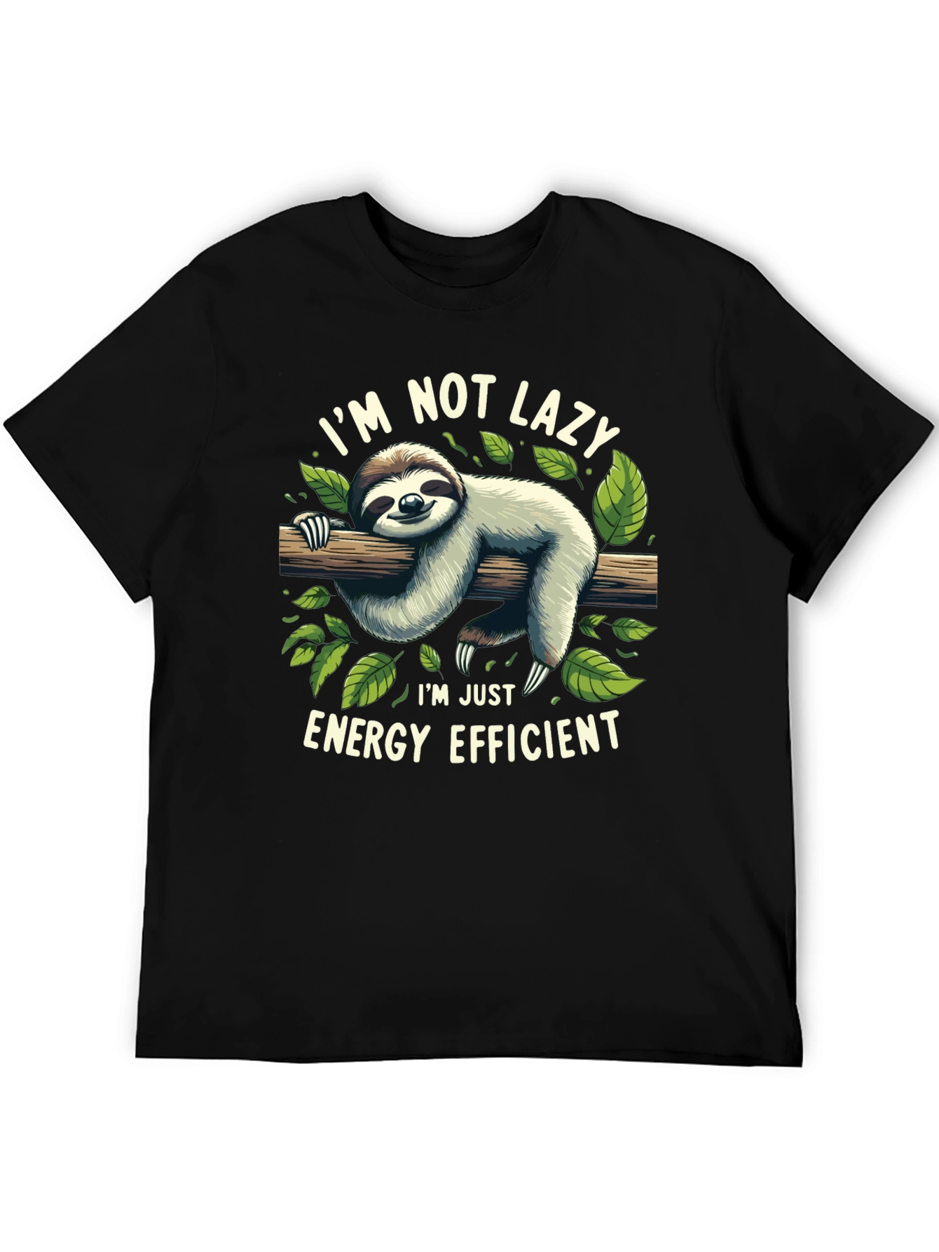 Lazy Sloth Energy Efficient Graphic Tee