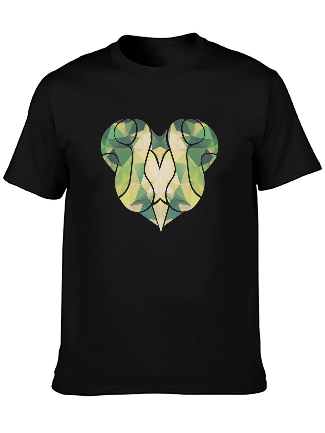 Abstract Geometric Print Tee