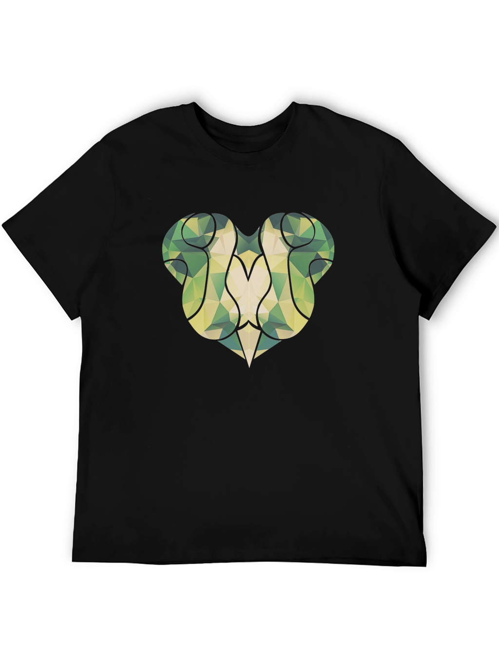 Abstract Geometric Print Tee