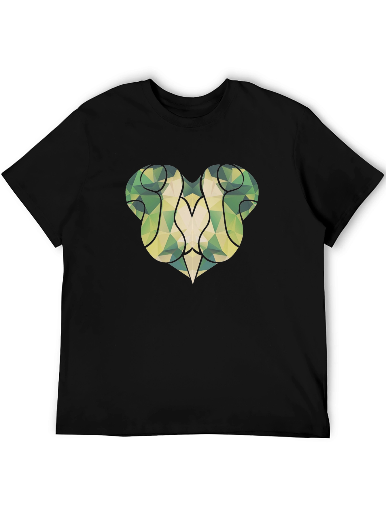 Abstract Geometric Print Tee
