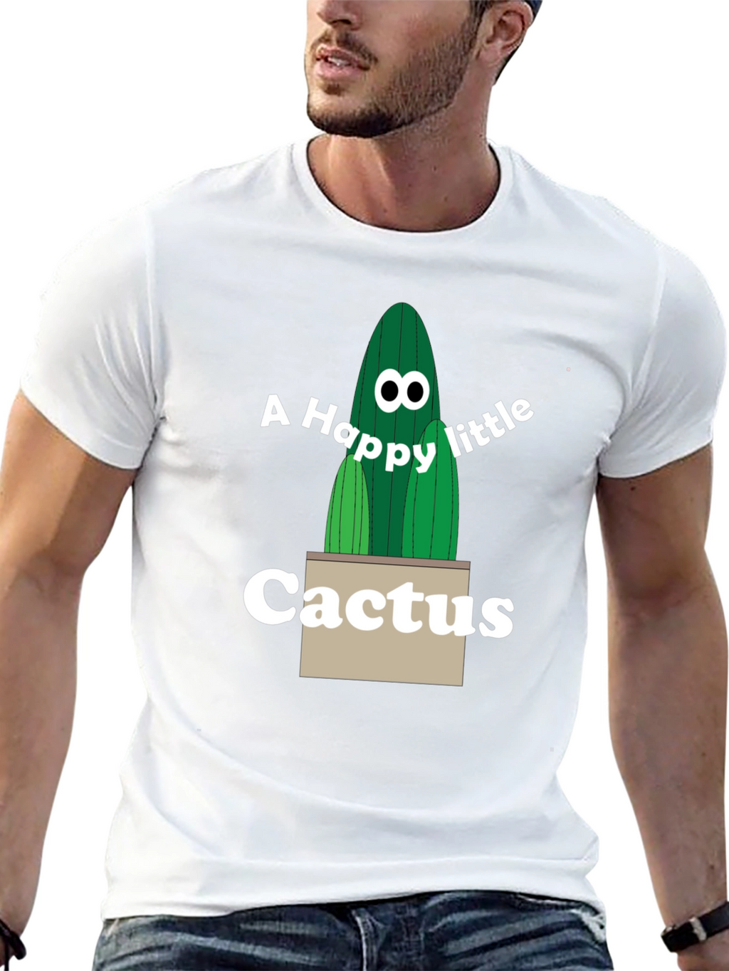 Happy Little Cactus Graphic Tee