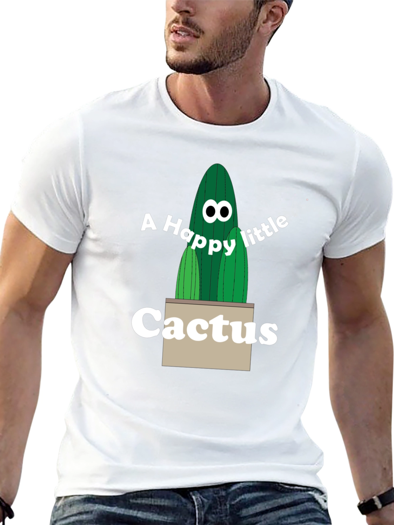 Happy Little Cactus Graphic Tee