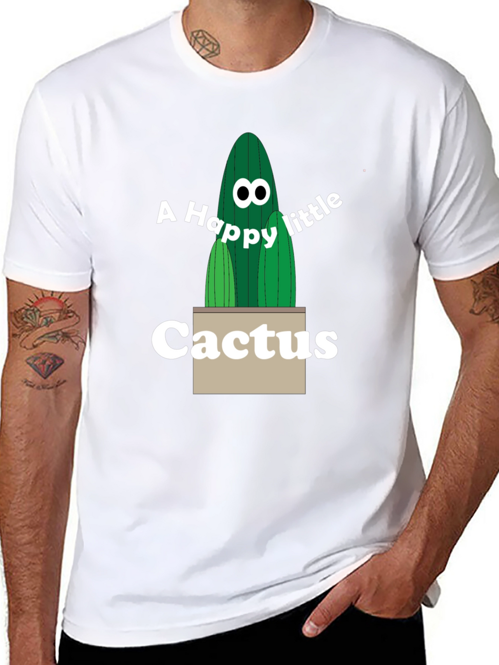 Happy Little Cactus Graphic Tee