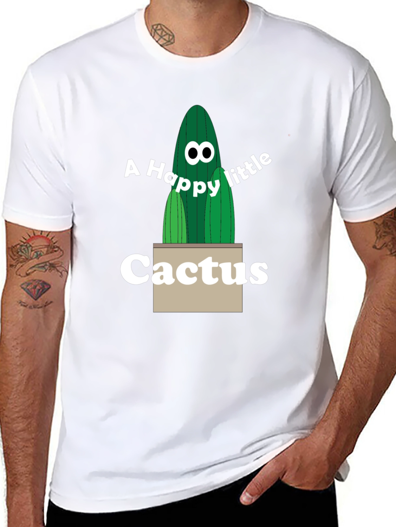 Happy Little Cactus Graphic Tee