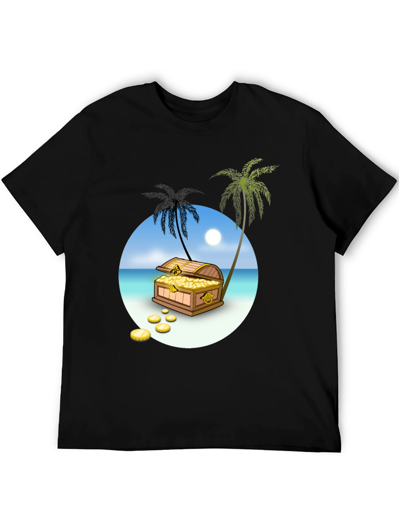 Treasure Island Graphic Tee - Mens Black T-Shirt