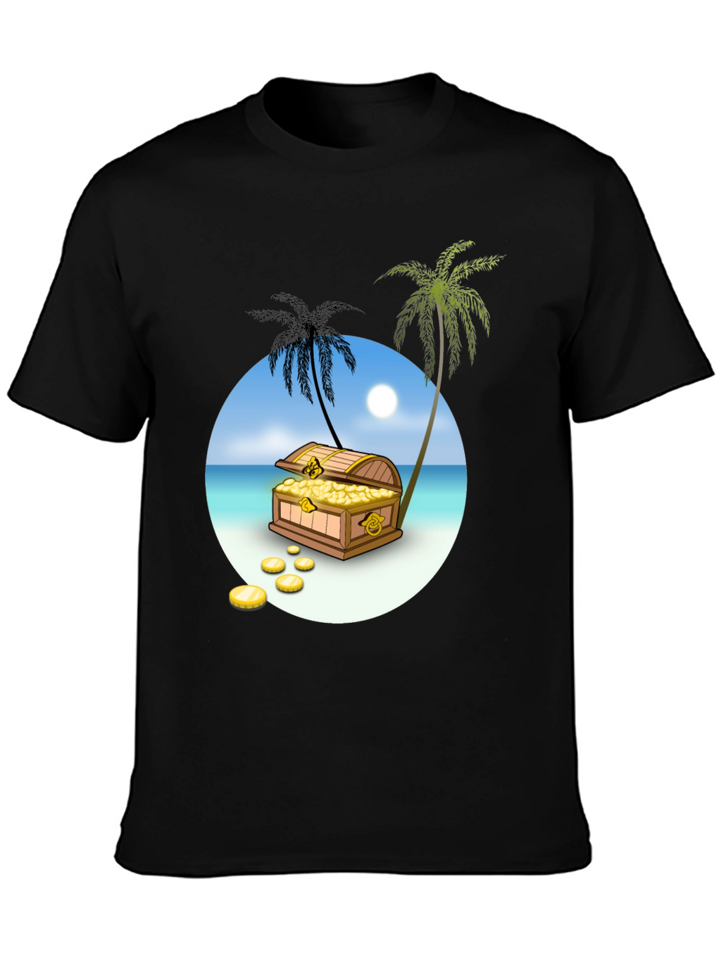 Treasure Island Graphic Tee - Mens Black T-Shirt