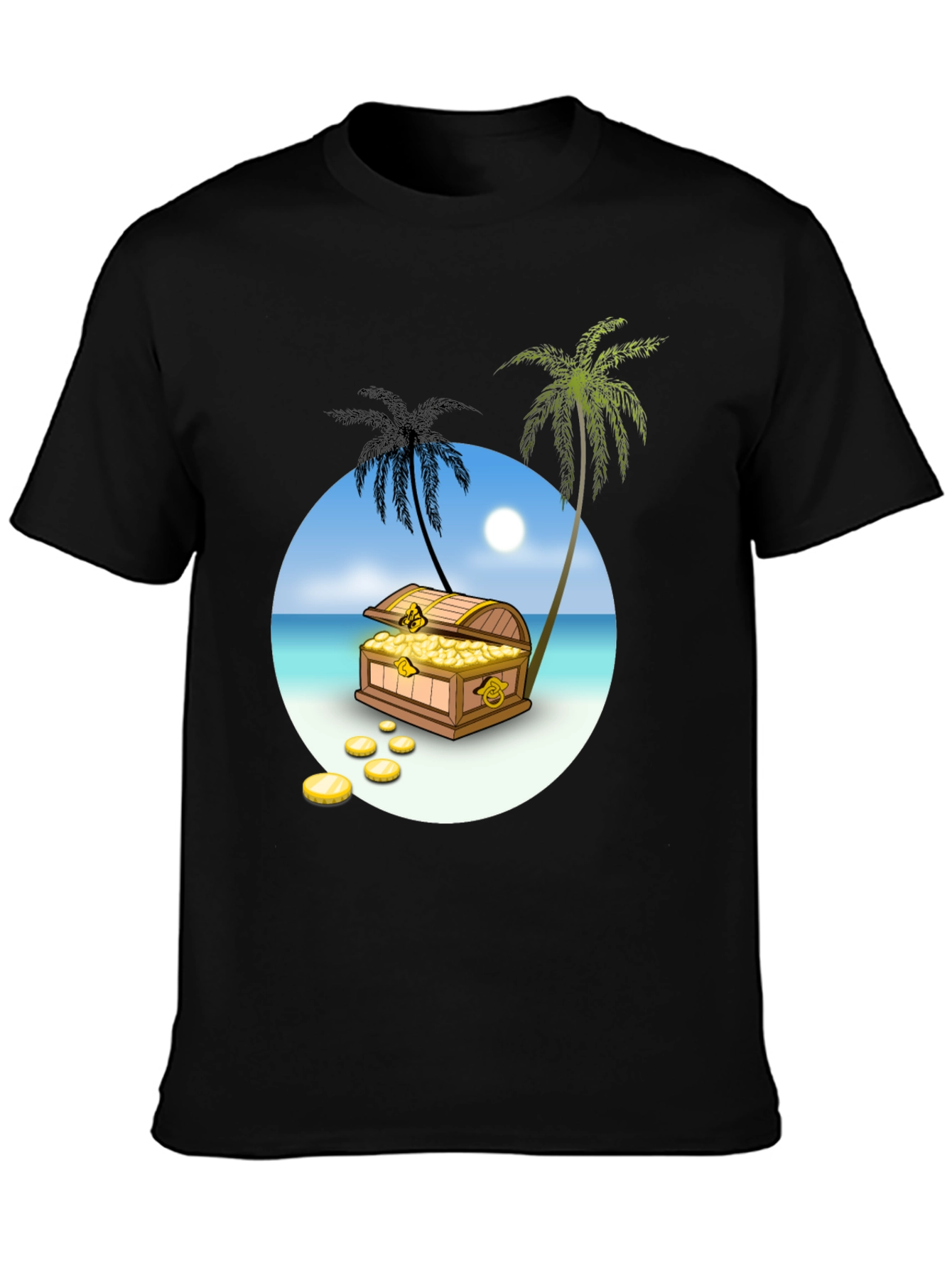 Treasure Island Graphic Tee - Mens Black T-Shirt
