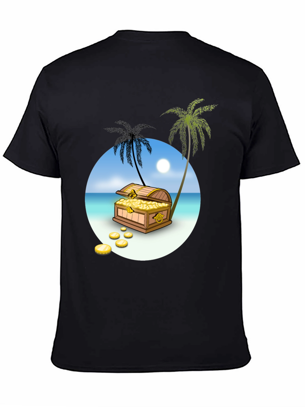 Treasure Island Graphic Tee - Mens Black T-Shirt
