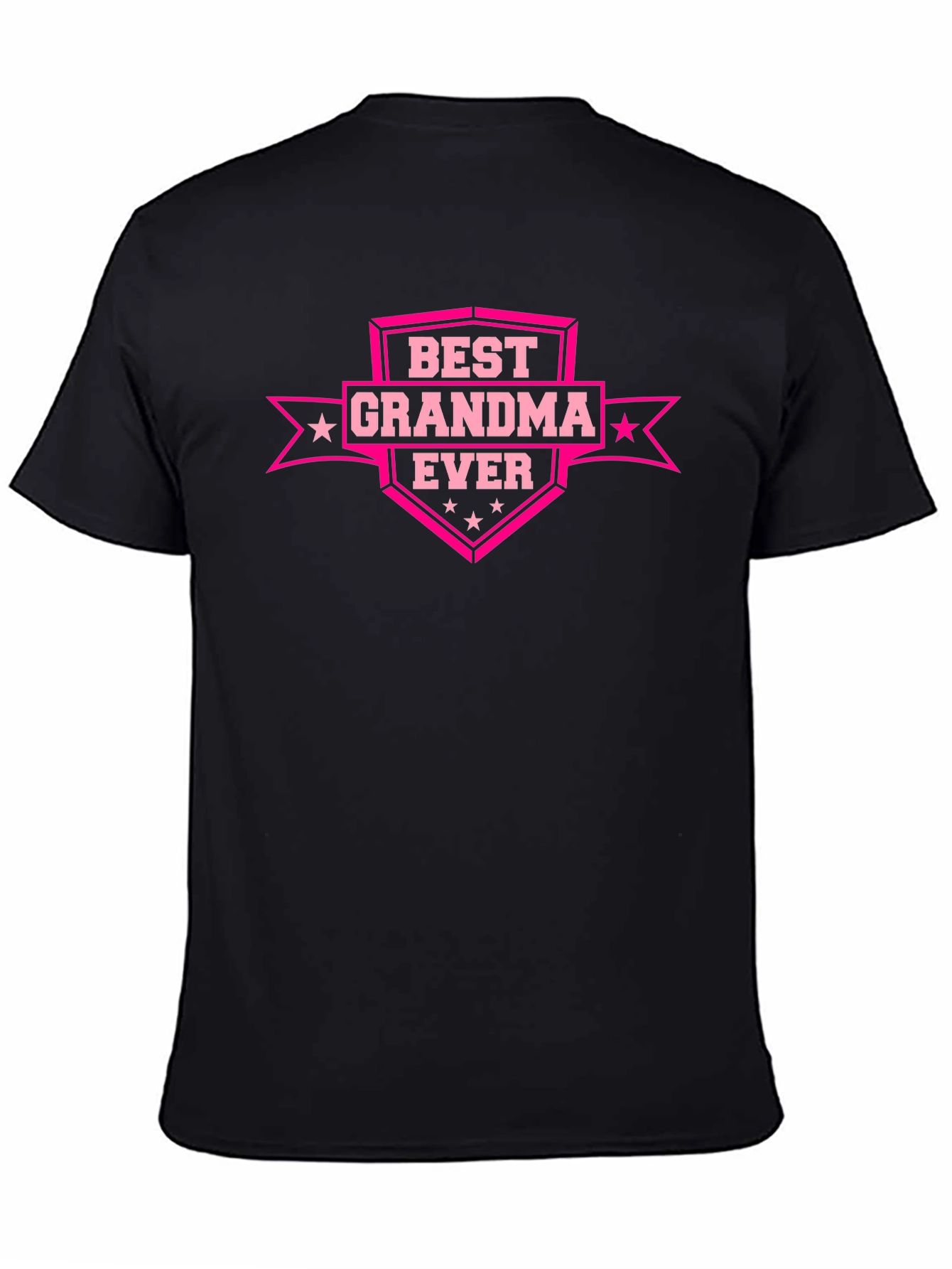 Best Grandma Ever Graphic T-Shirt - Black
