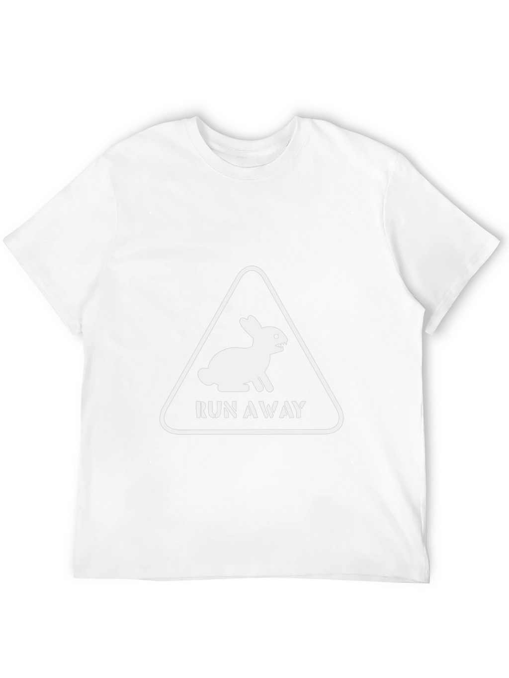 Run Away Rabbit Mens Black Graphic Tee