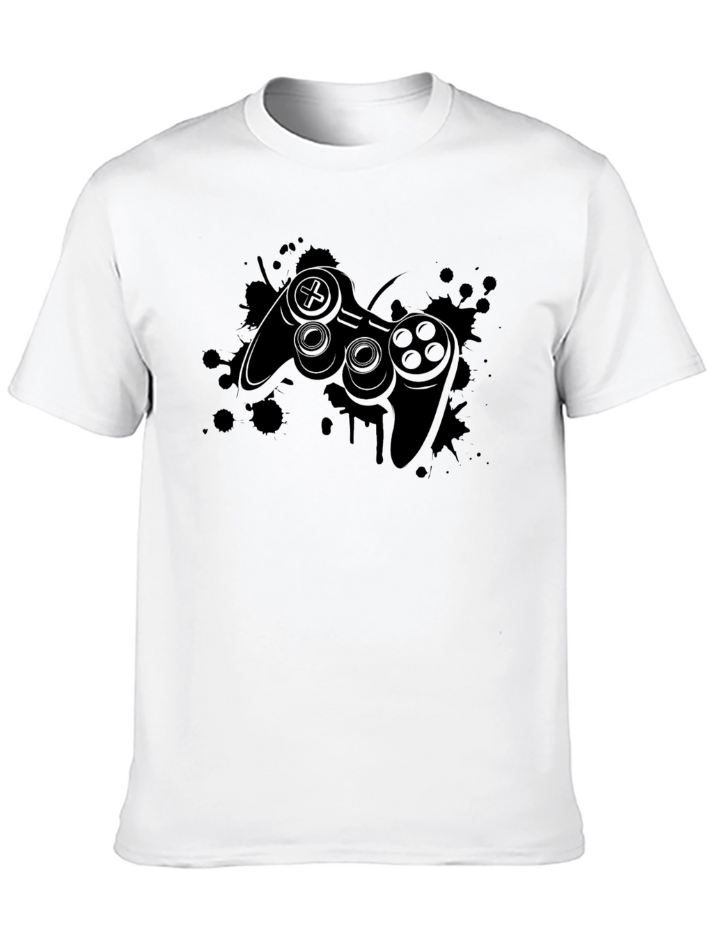 Gaming Controller Black T-Shirt - Gamer Style
