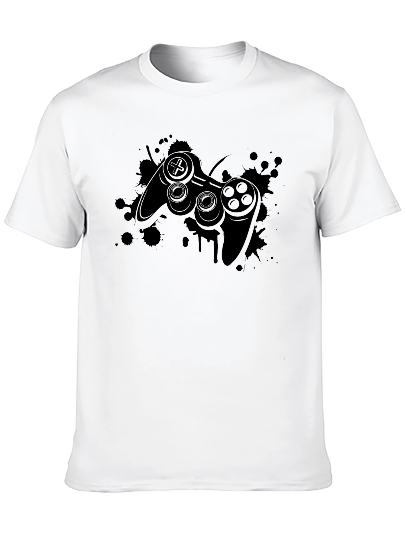 Gaming Controller Black T-Shirt - Gamer Style
