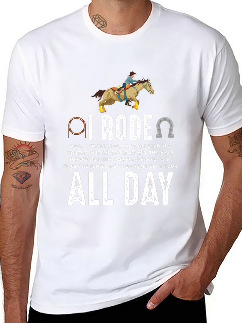 I Rodeo All Day Horse Lover T-Shirt