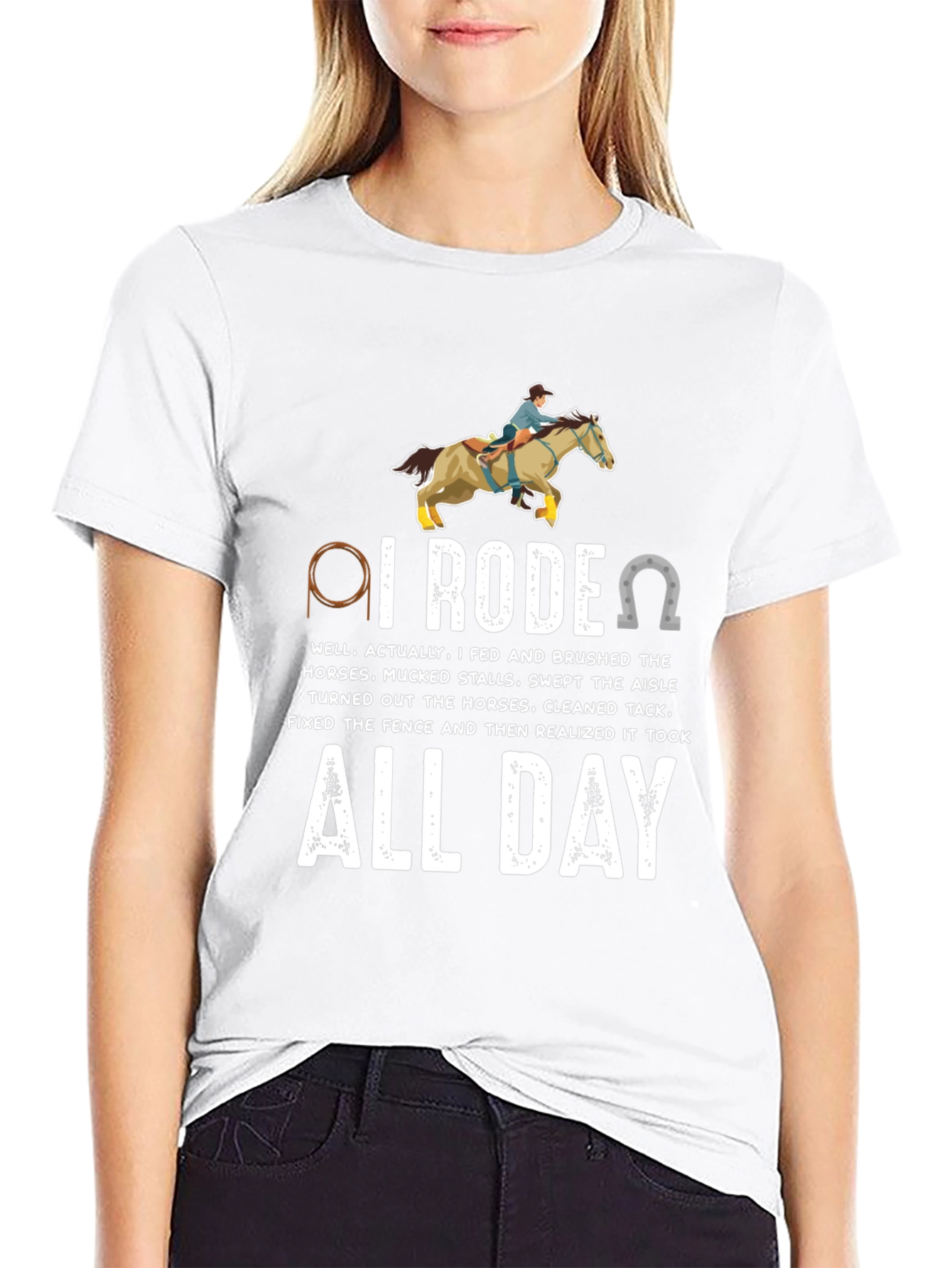 I Rodeo All Day Horse Lover T-Shirt