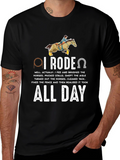 I Rodeo All Day Horse Lover T-Shirt