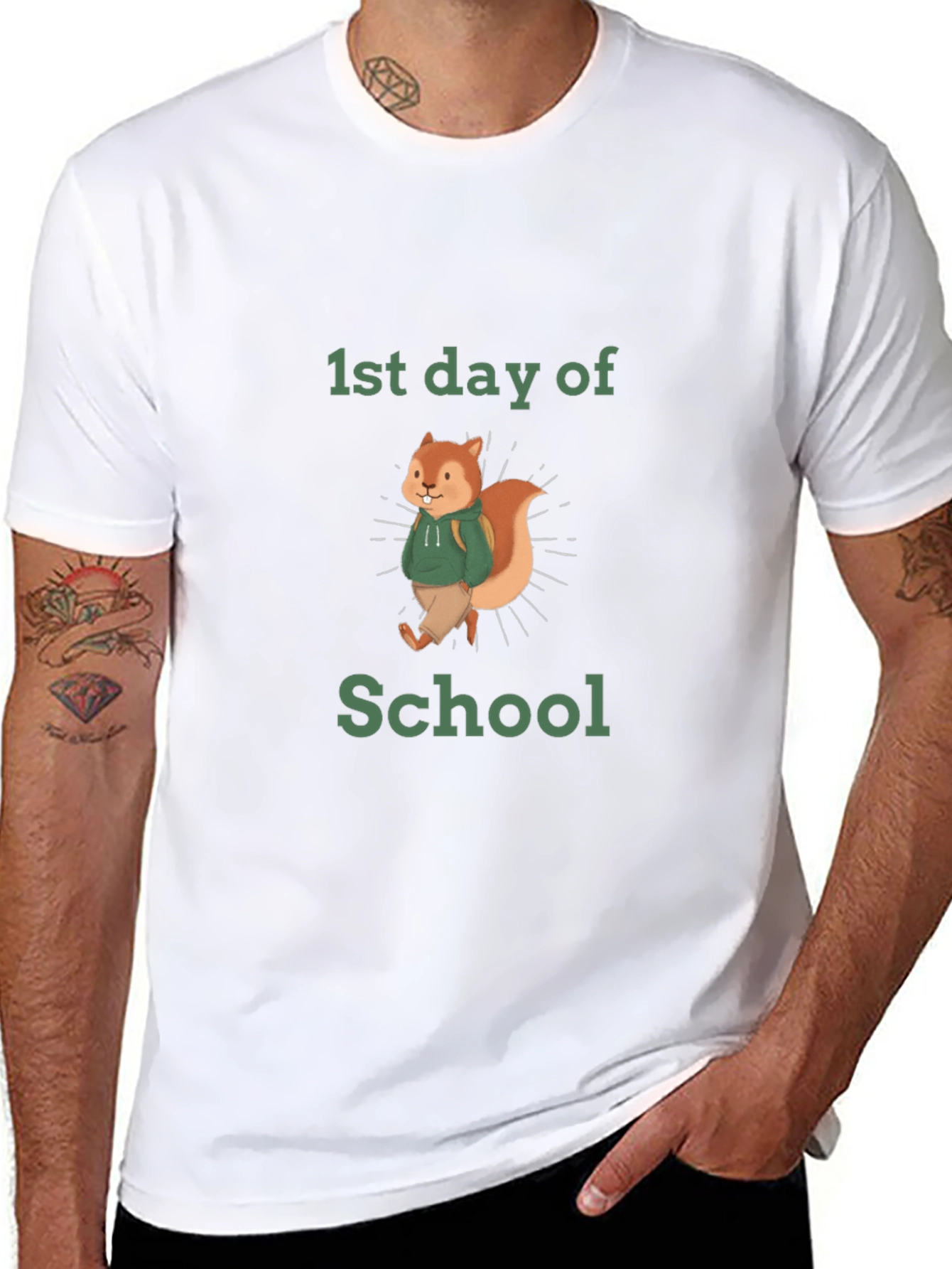 First Day of School Squirrel T-Shirt