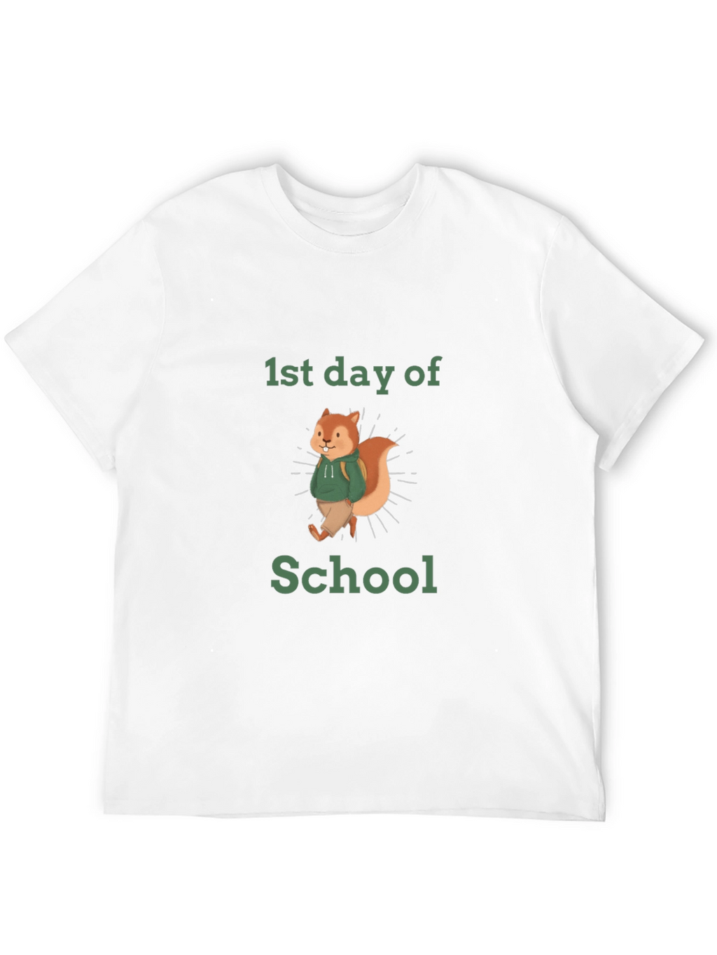 First Day of School Squirrel T-Shirt
