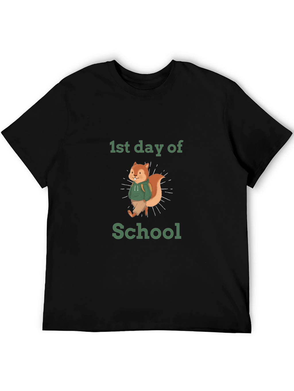 First Day of School Squirrel T-Shirt