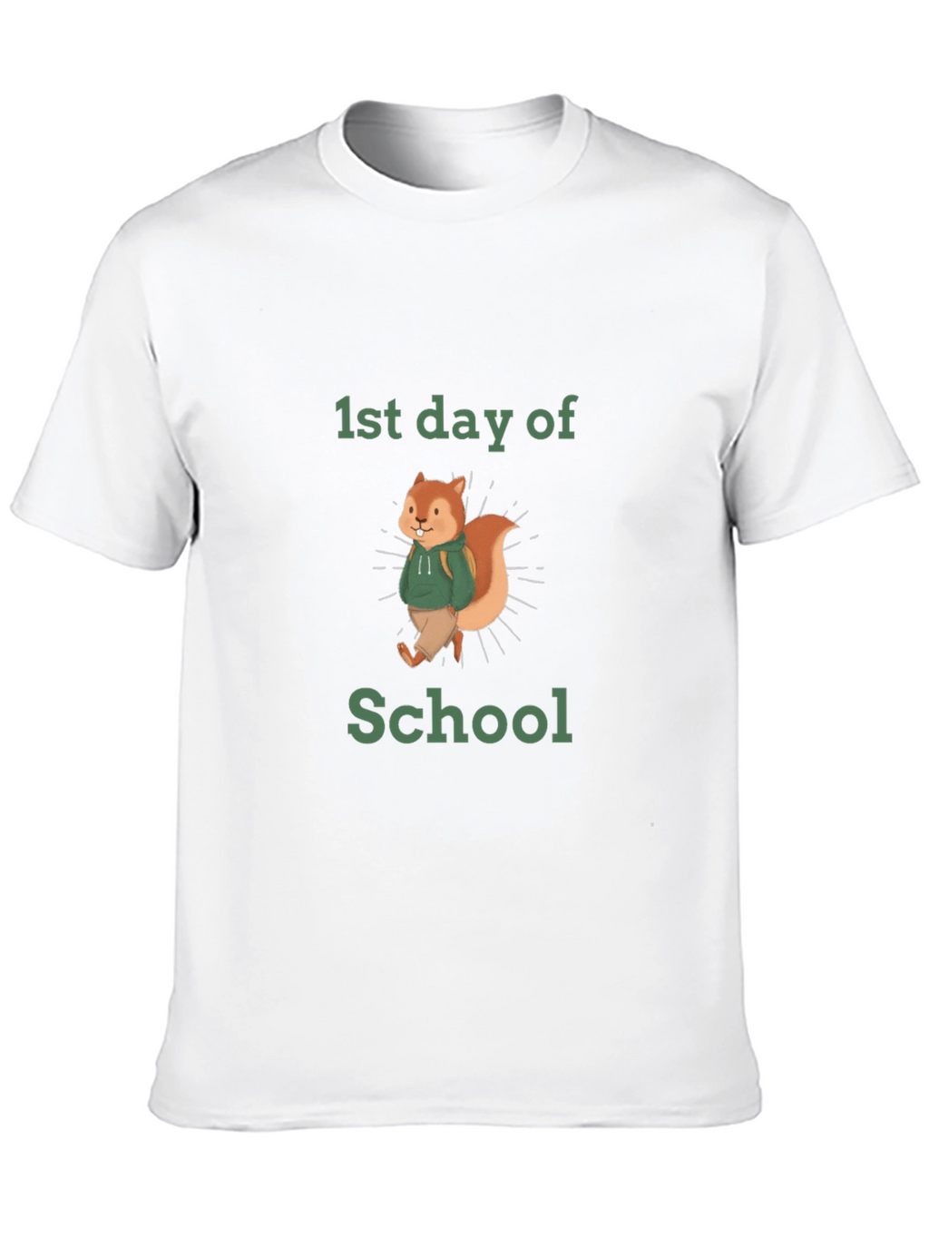 First Day of School Squirrel T-Shirt