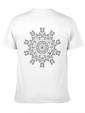 Elegant Black Mandala Print Tee - Soft & Stylish