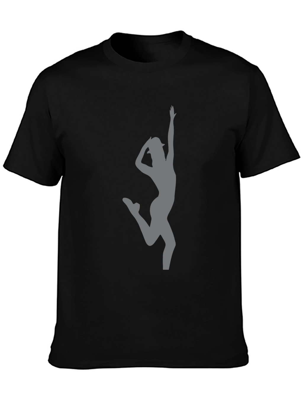 Dancing Silhouette Graphic Tee - Black