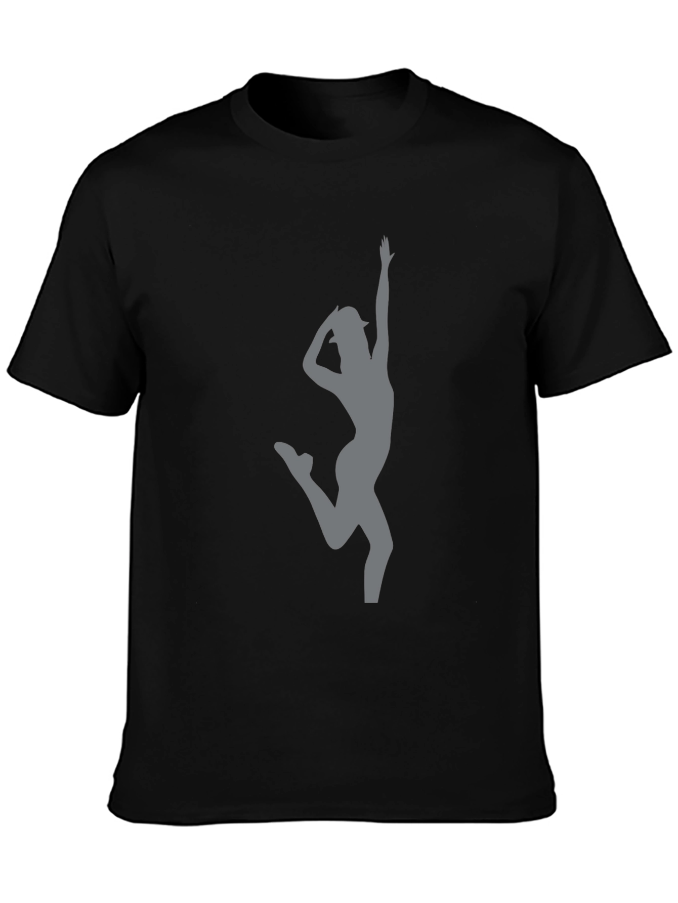 Dancing Silhouette Graphic Tee - Black