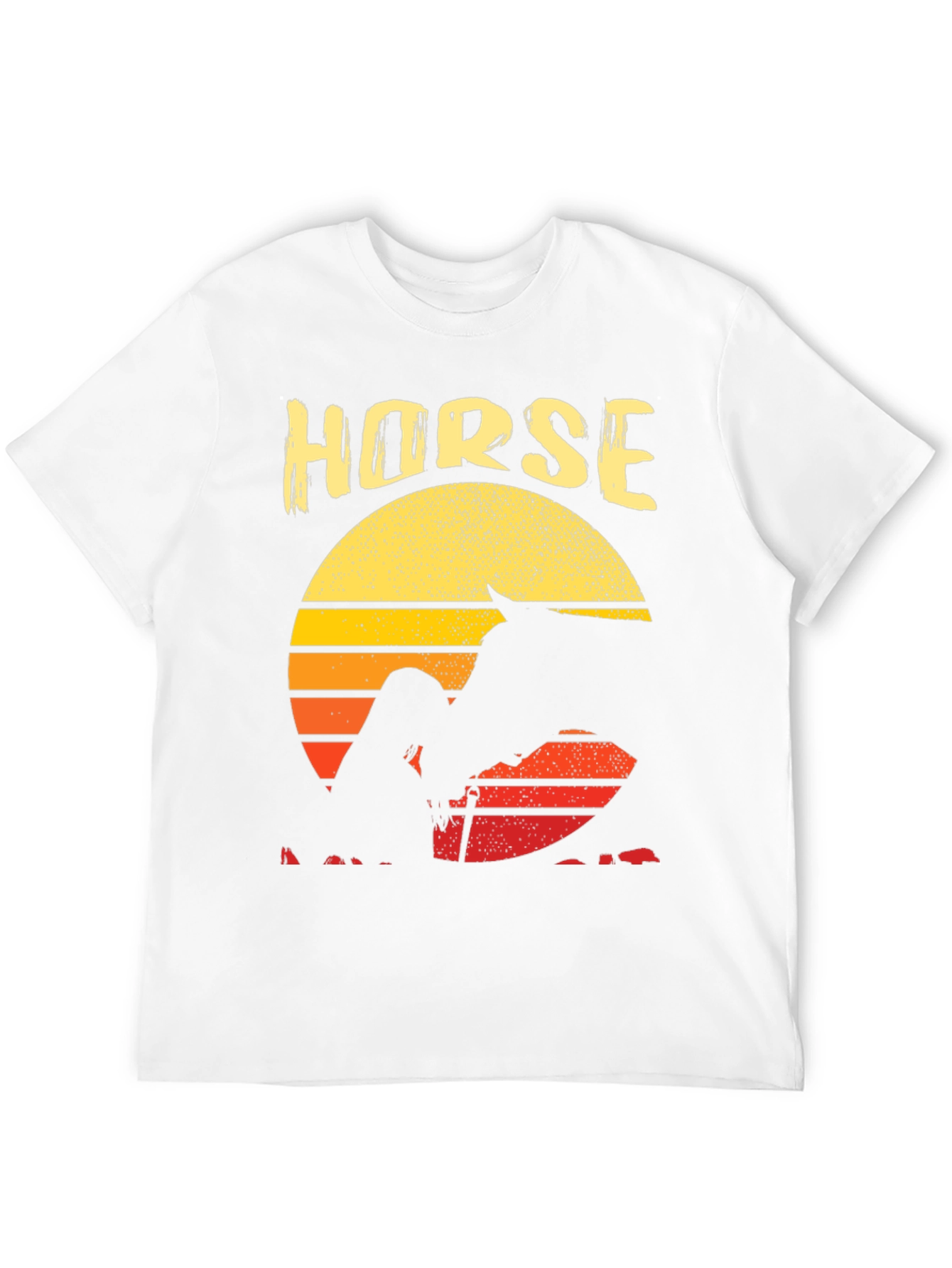 Horse Sunset Graphic T-Shirt