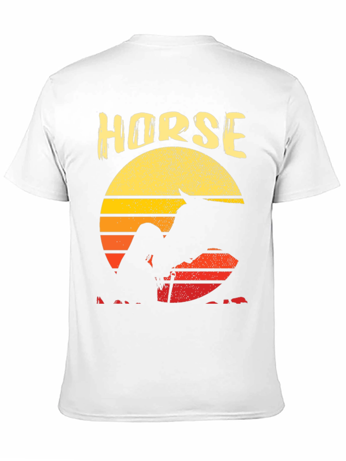 Horse Sunset Graphic T-Shirt