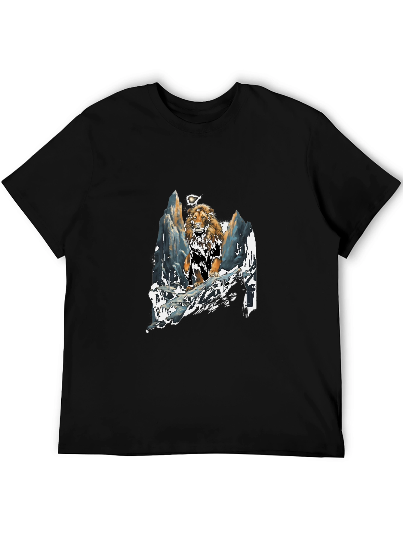 Lion Mountain T-Shirt - Bold Graphic Tee