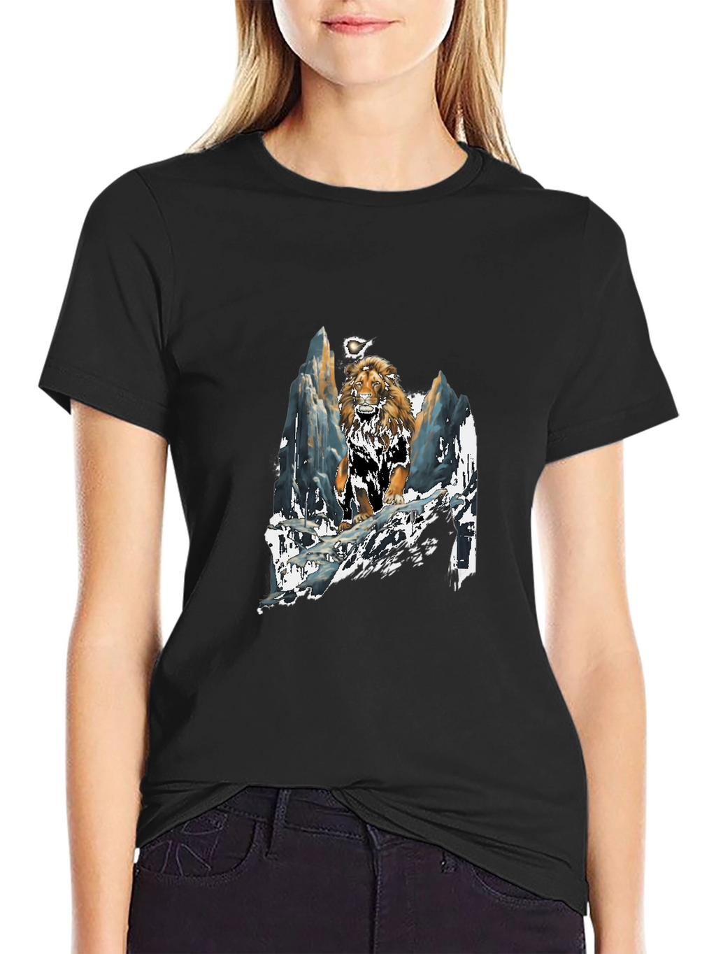 Lion Mountain T-Shirt - Bold Graphic Tee
