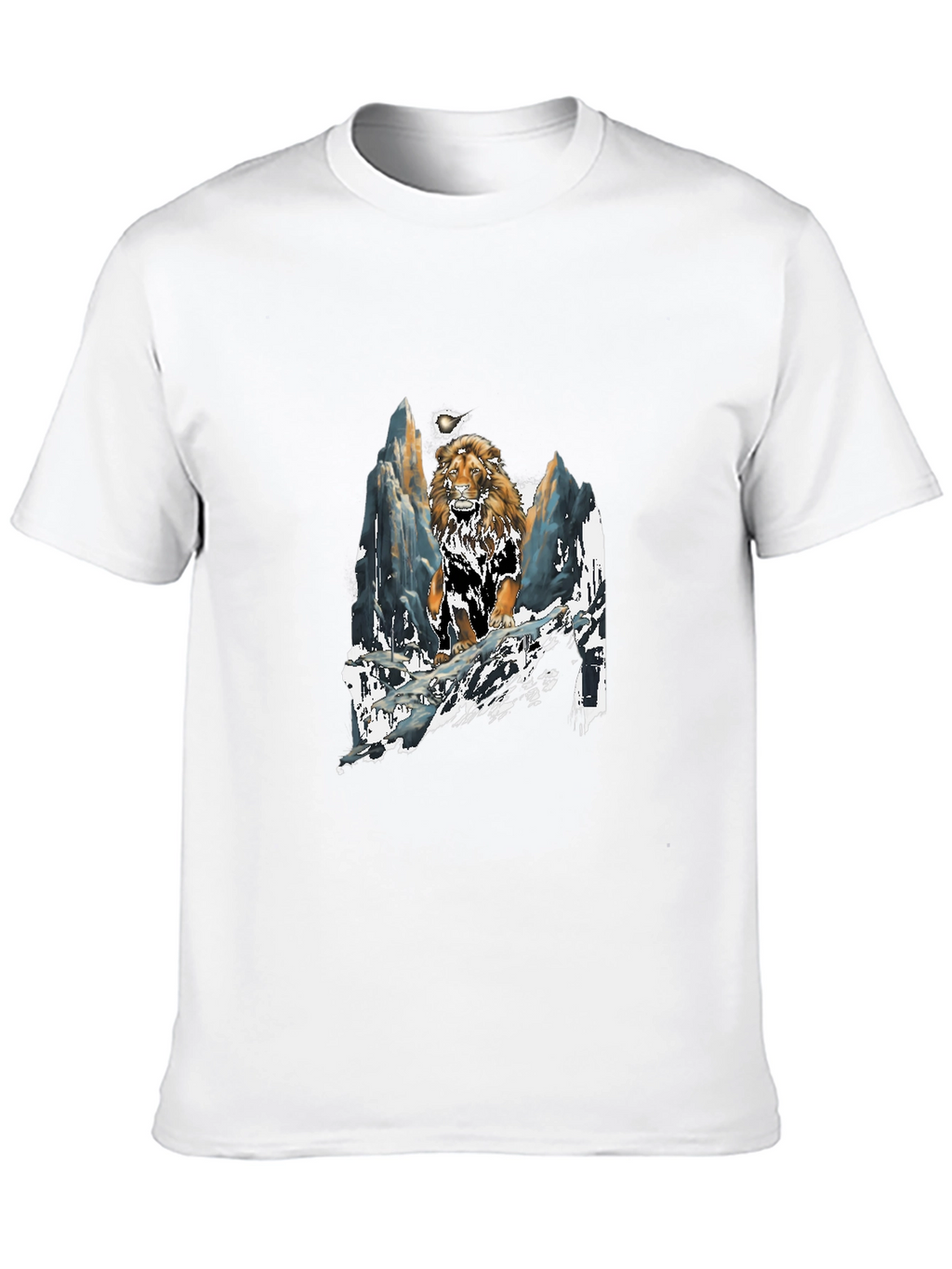Lion Mountain T-Shirt - Bold Graphic Tee