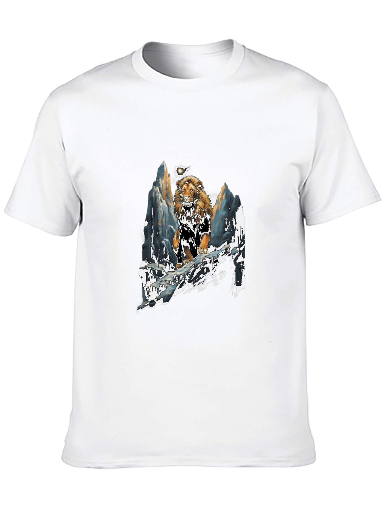 Lion Mountain T-Shirt - Bold Graphic Tee