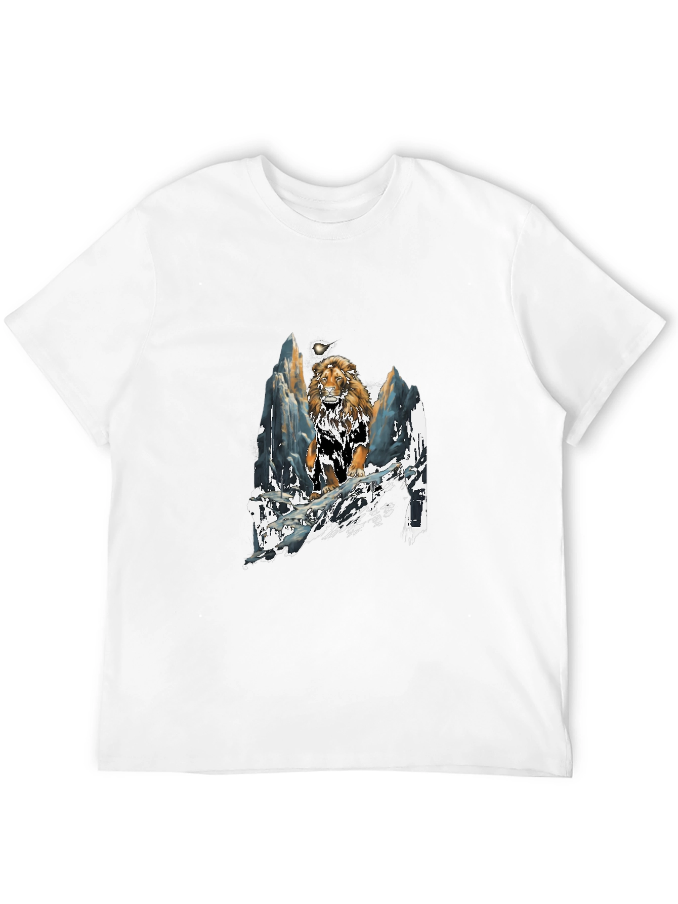 Lion Mountain T-Shirt - Bold Graphic Tee