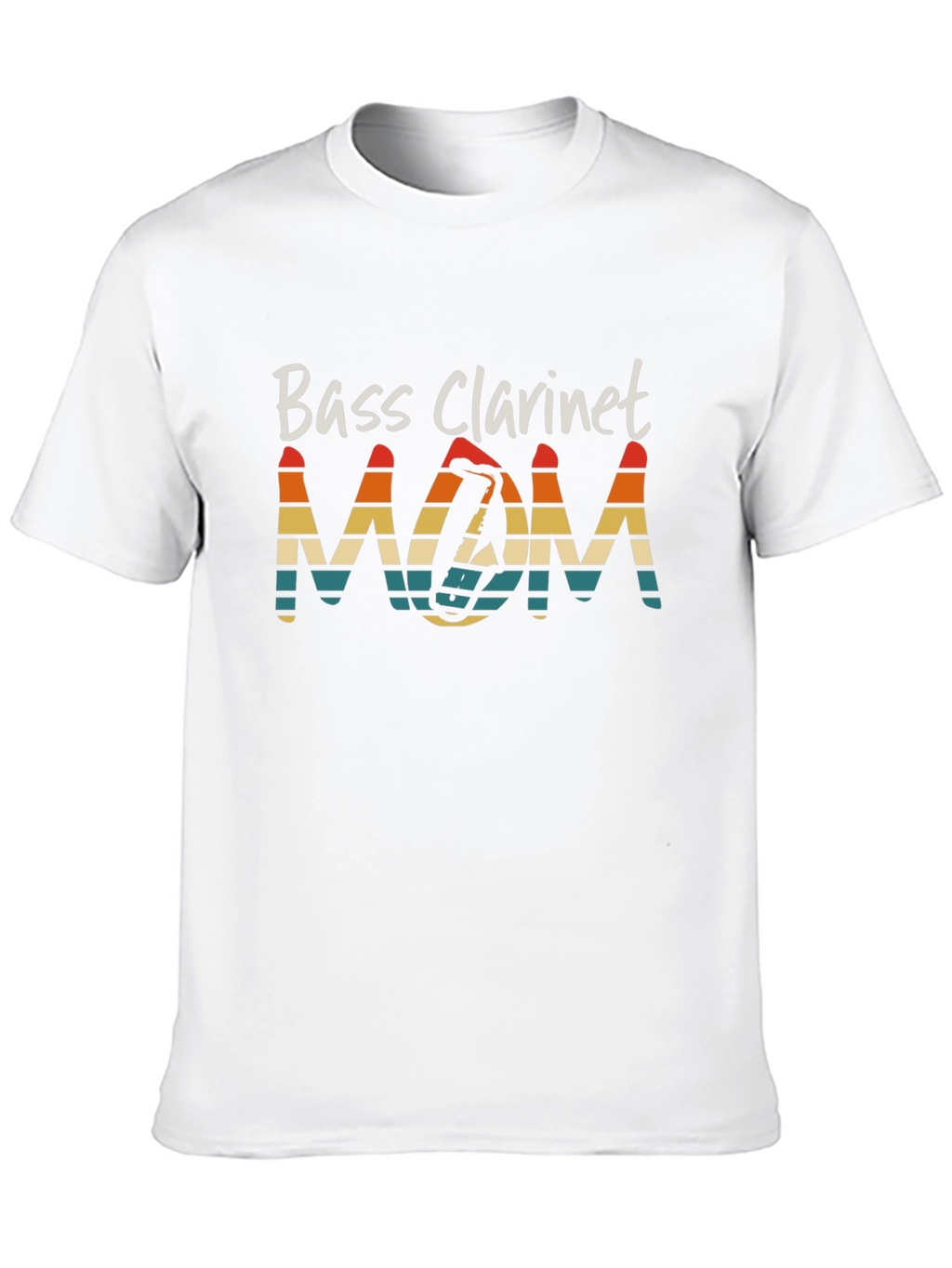 Bass Clarinet Mom Graphic T-Shirt Musician Gift