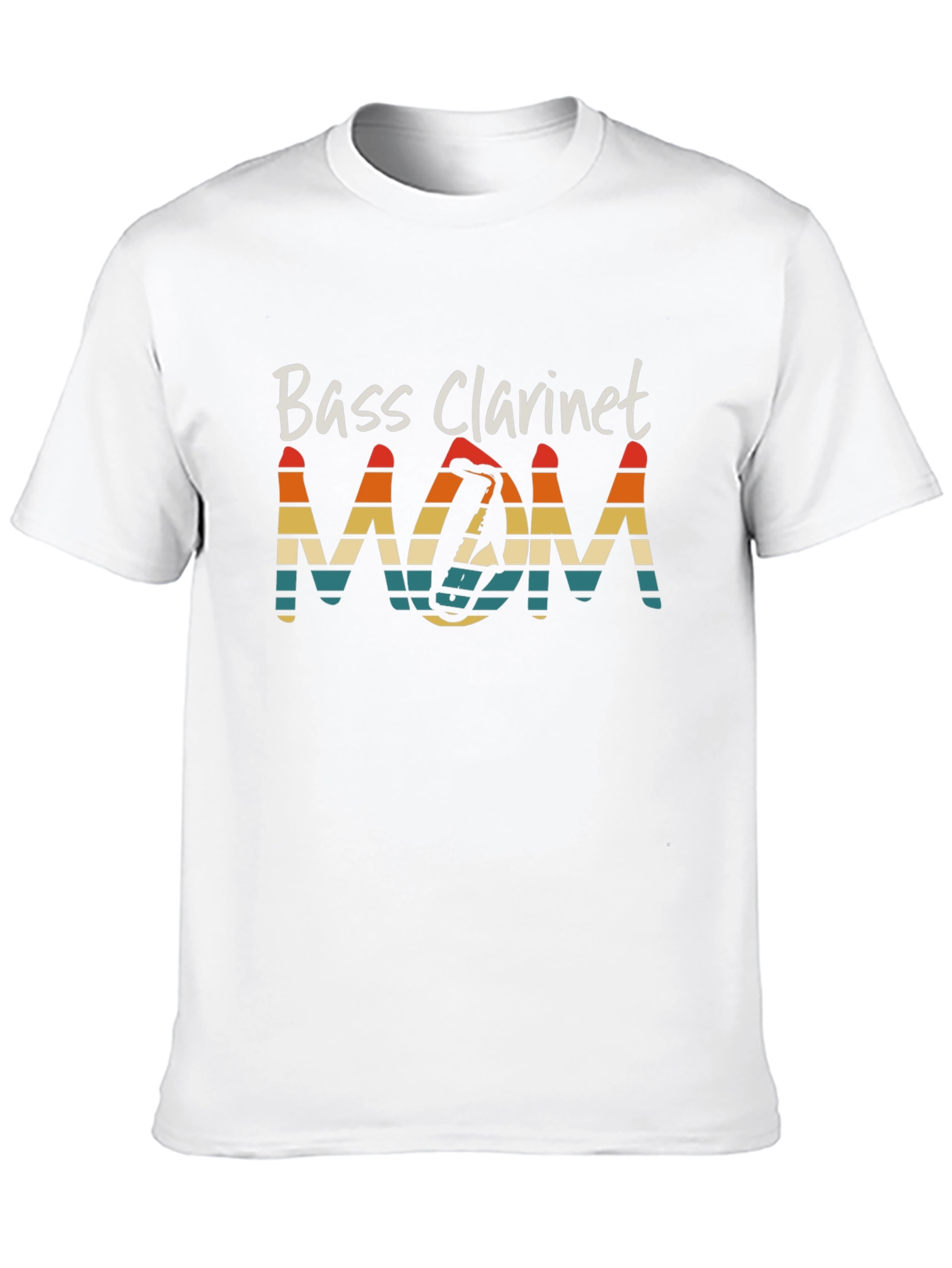Bass Clarinet Mom Graphic T-Shirt Musician Gift