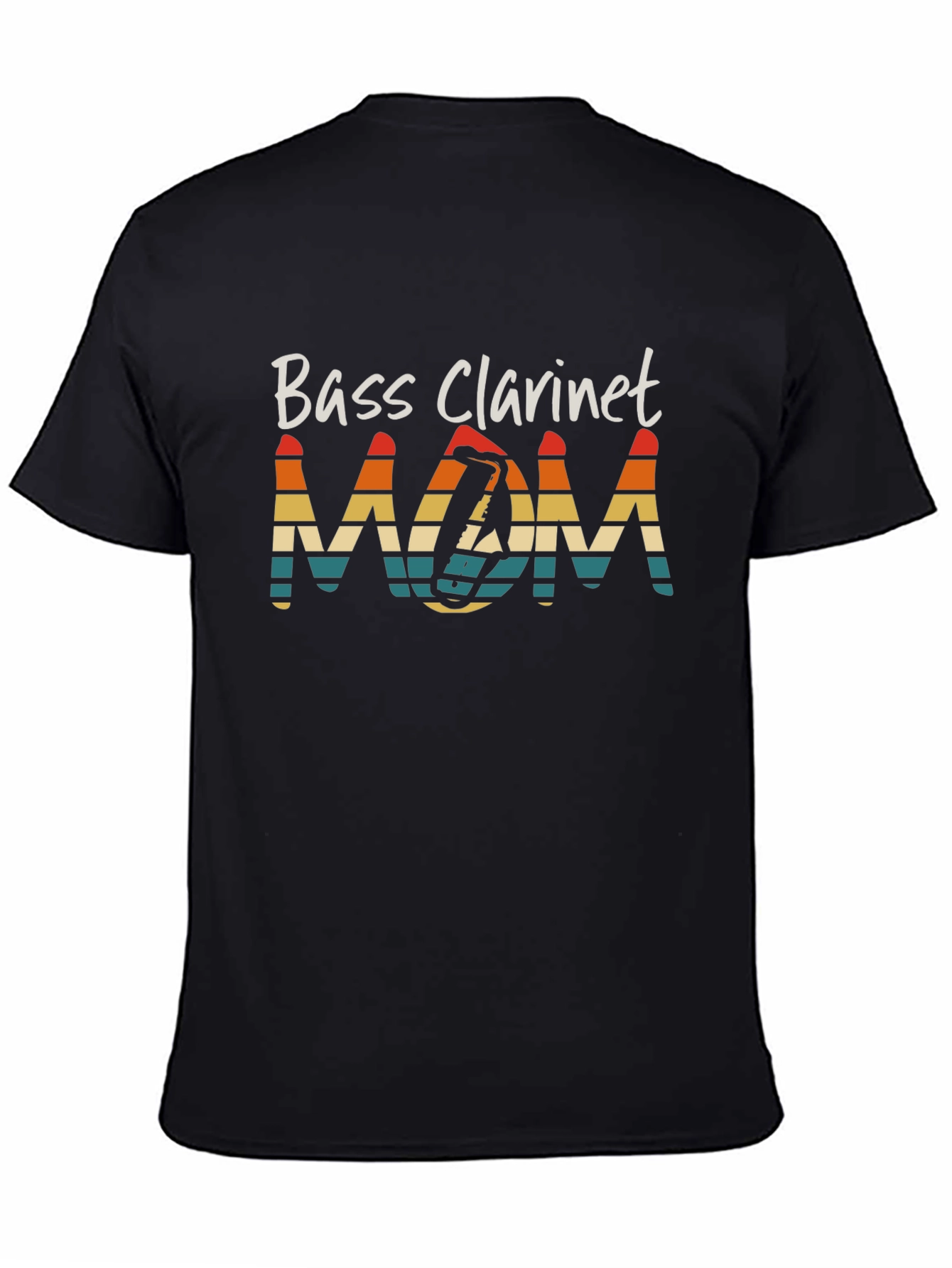Bass Clarinet Mom Graphic T-Shirt Musician Gift
