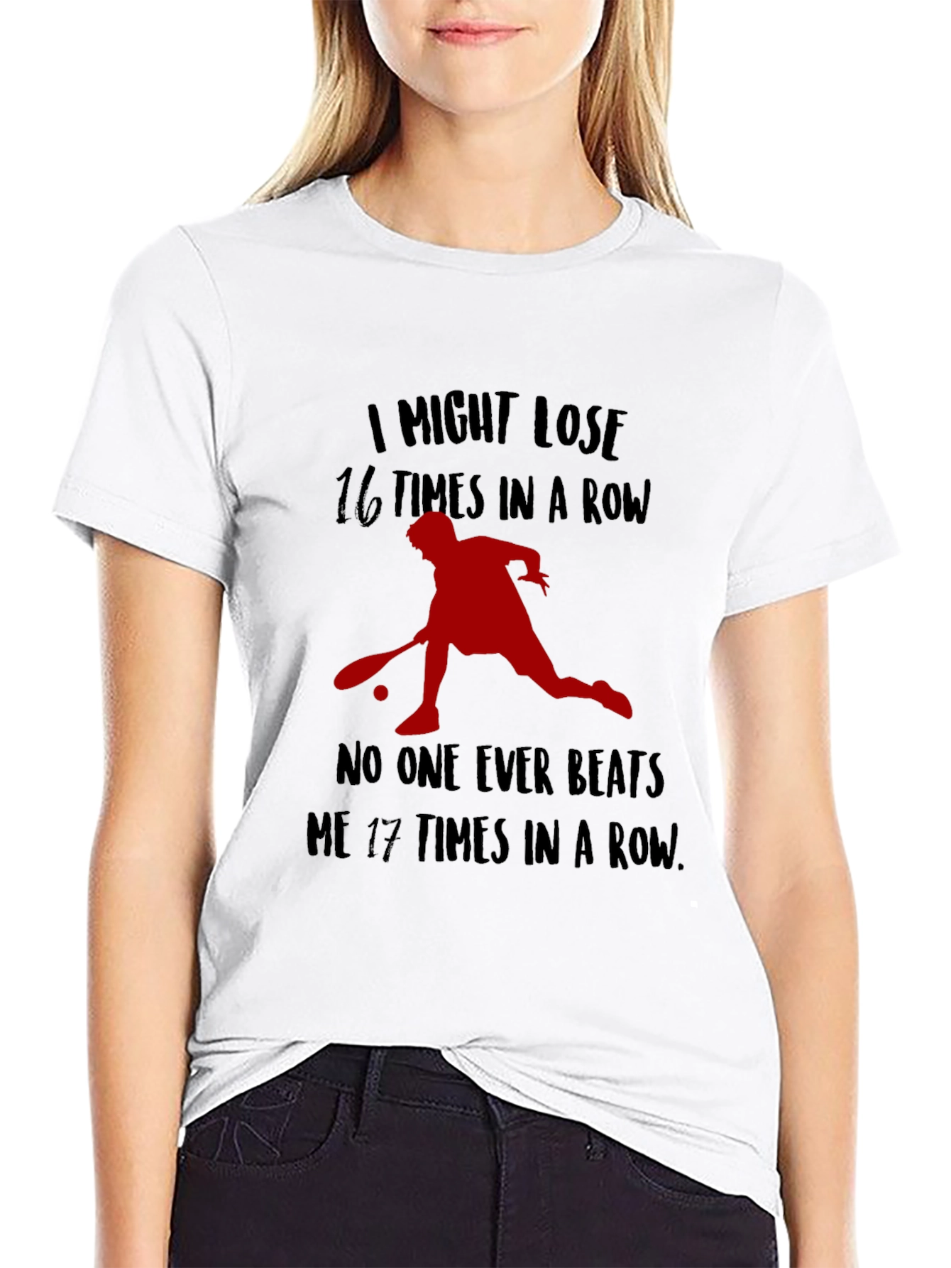 Funny Table Tennis T-Shirt - I Might Lose 16 Times!
