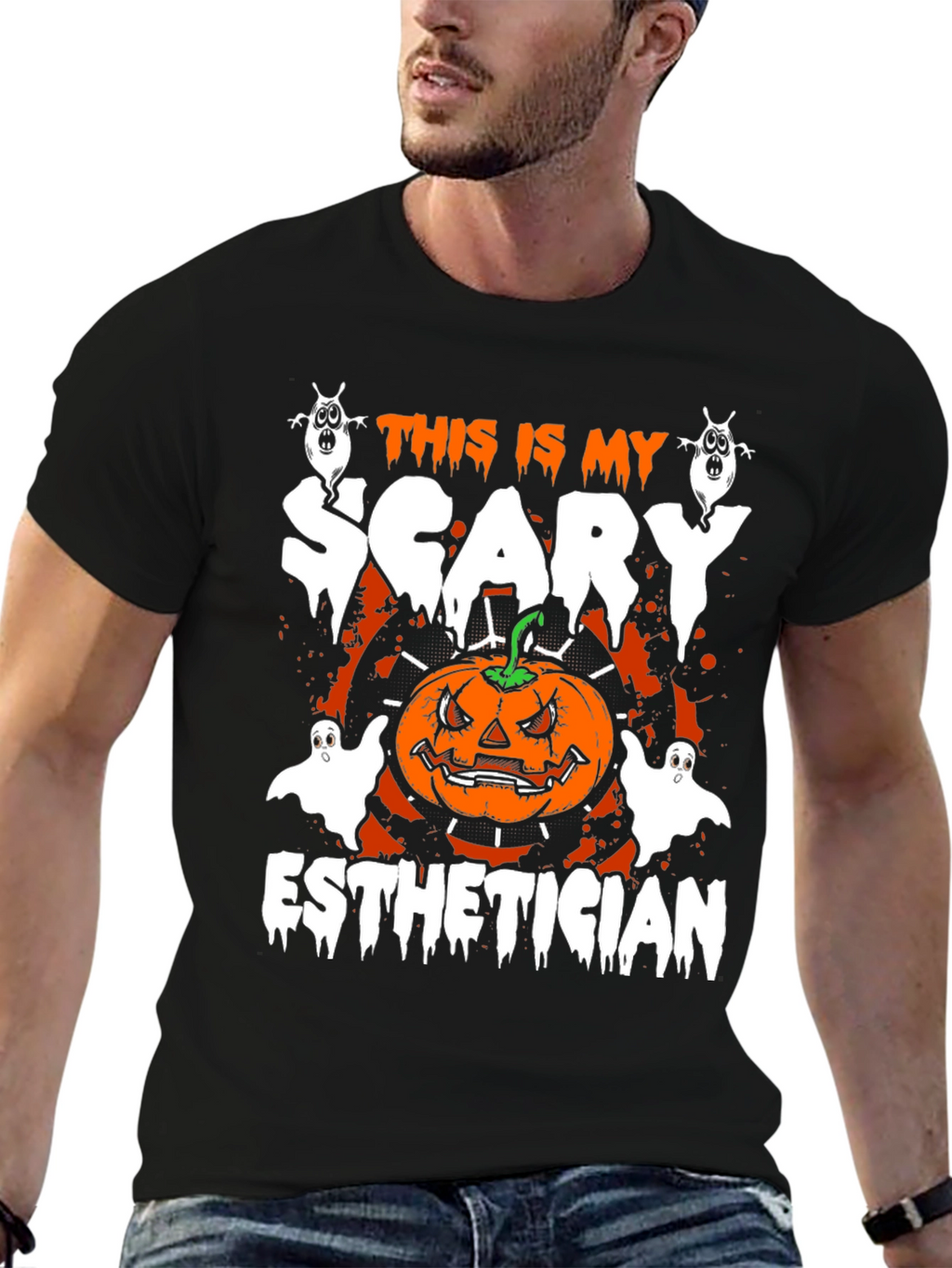 Scary Esthetician Halloween T-Shirt
