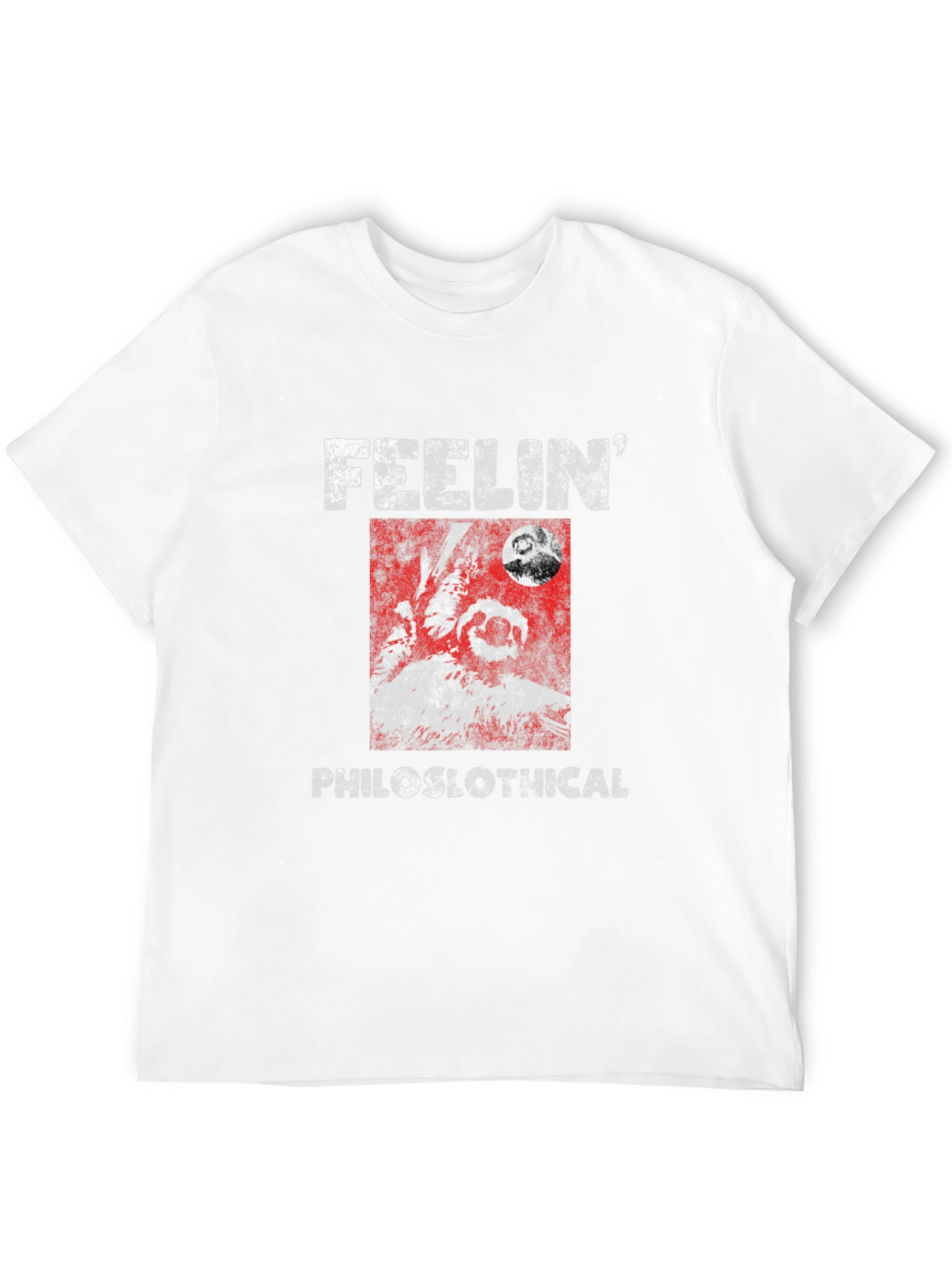 Feelin Philoslothical Funny Sloth Graphic T-Shirt