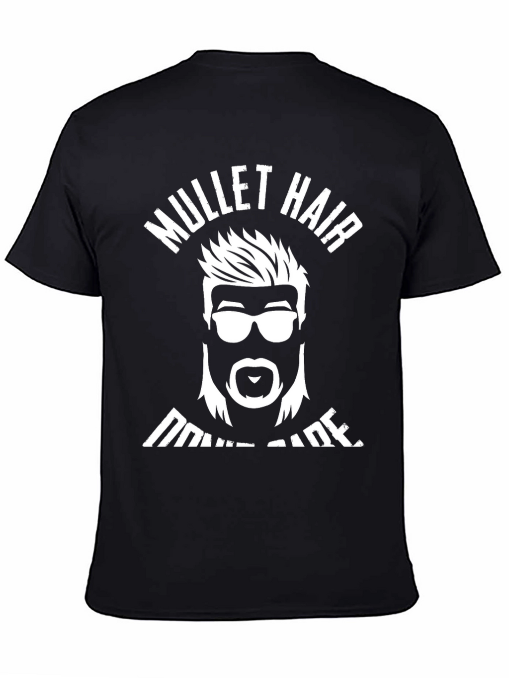 Mullet Hair Dont Care T-Shirt Graphic Tee