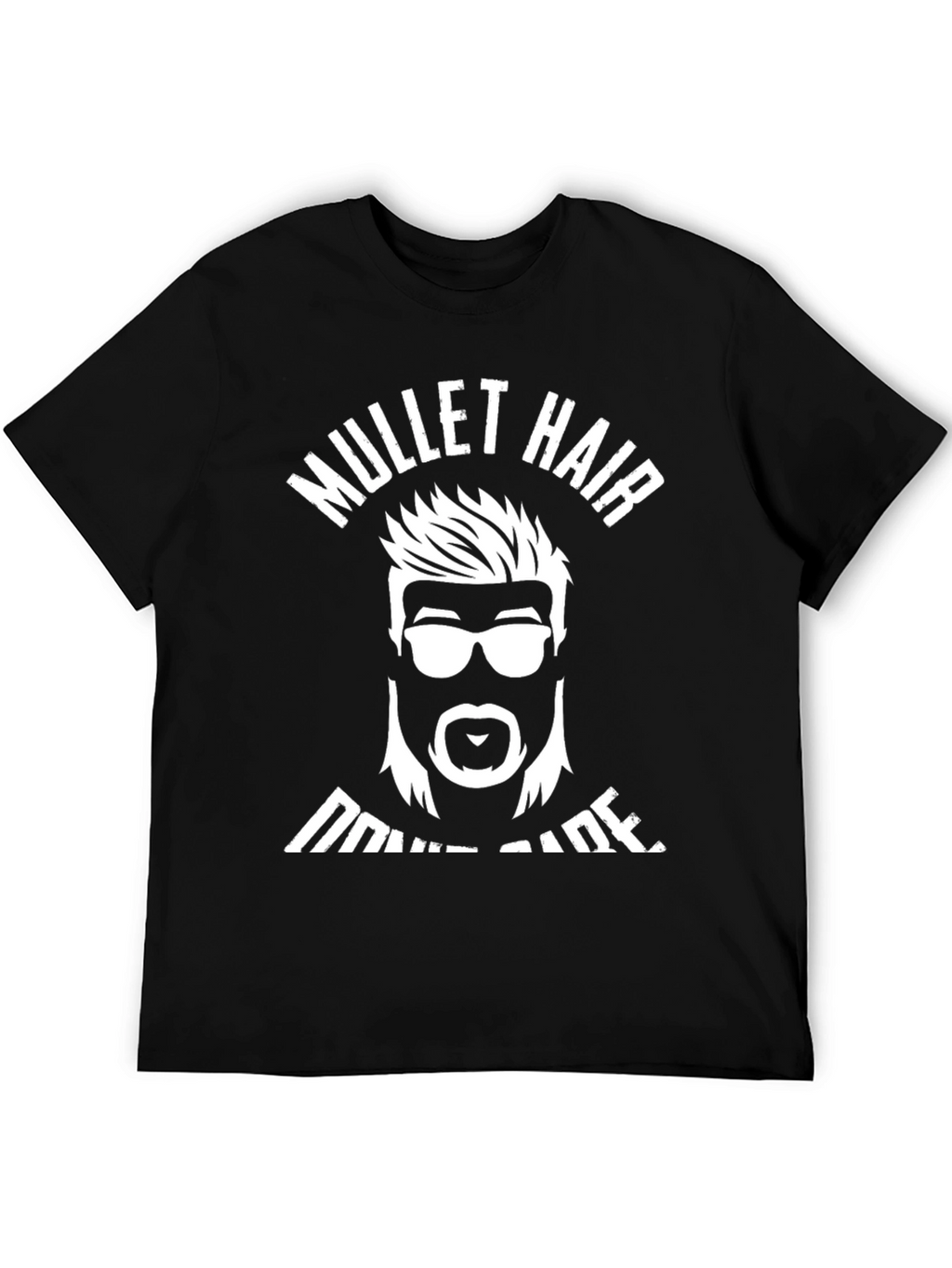 Mullet Hair Dont Care T-Shirt Graphic Tee