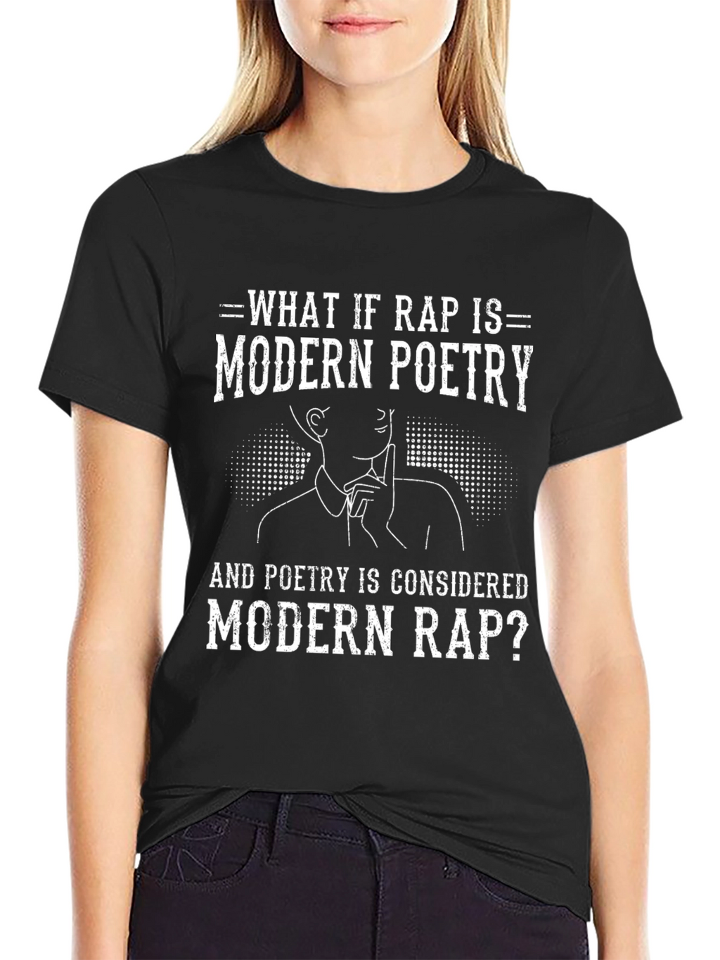 Modern Poetry T-Shirt: Rap vs. Poetry