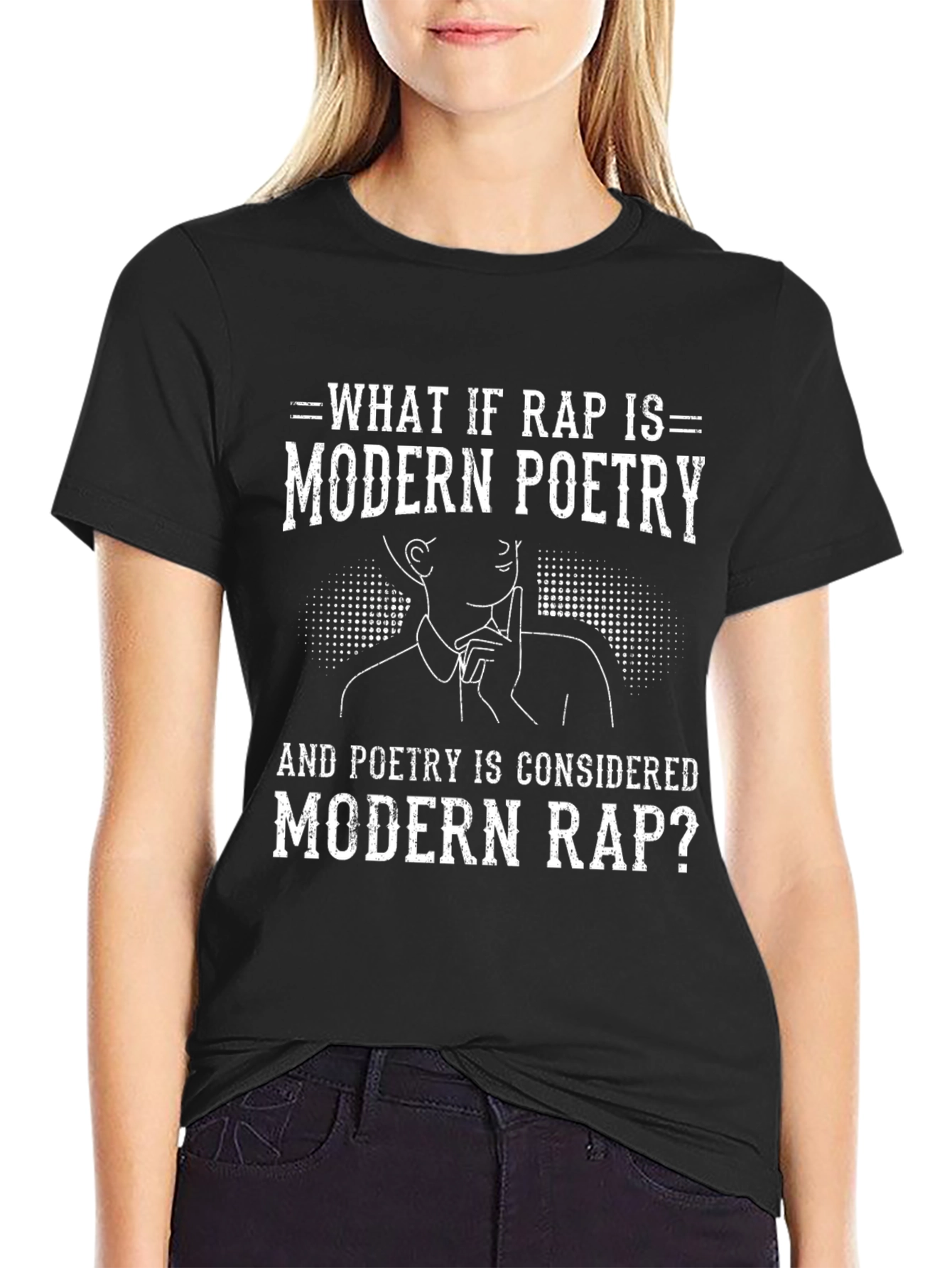 Modern Poetry T-Shirt: Rap vs. Poetry