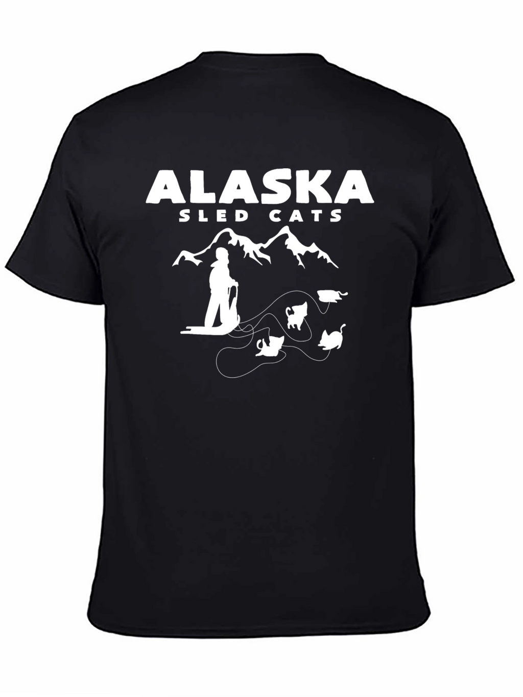 Alaska Sled Cats Graphic T-Shirt