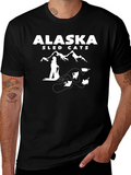 Alaska Sled Cats Graphic T-Shirt