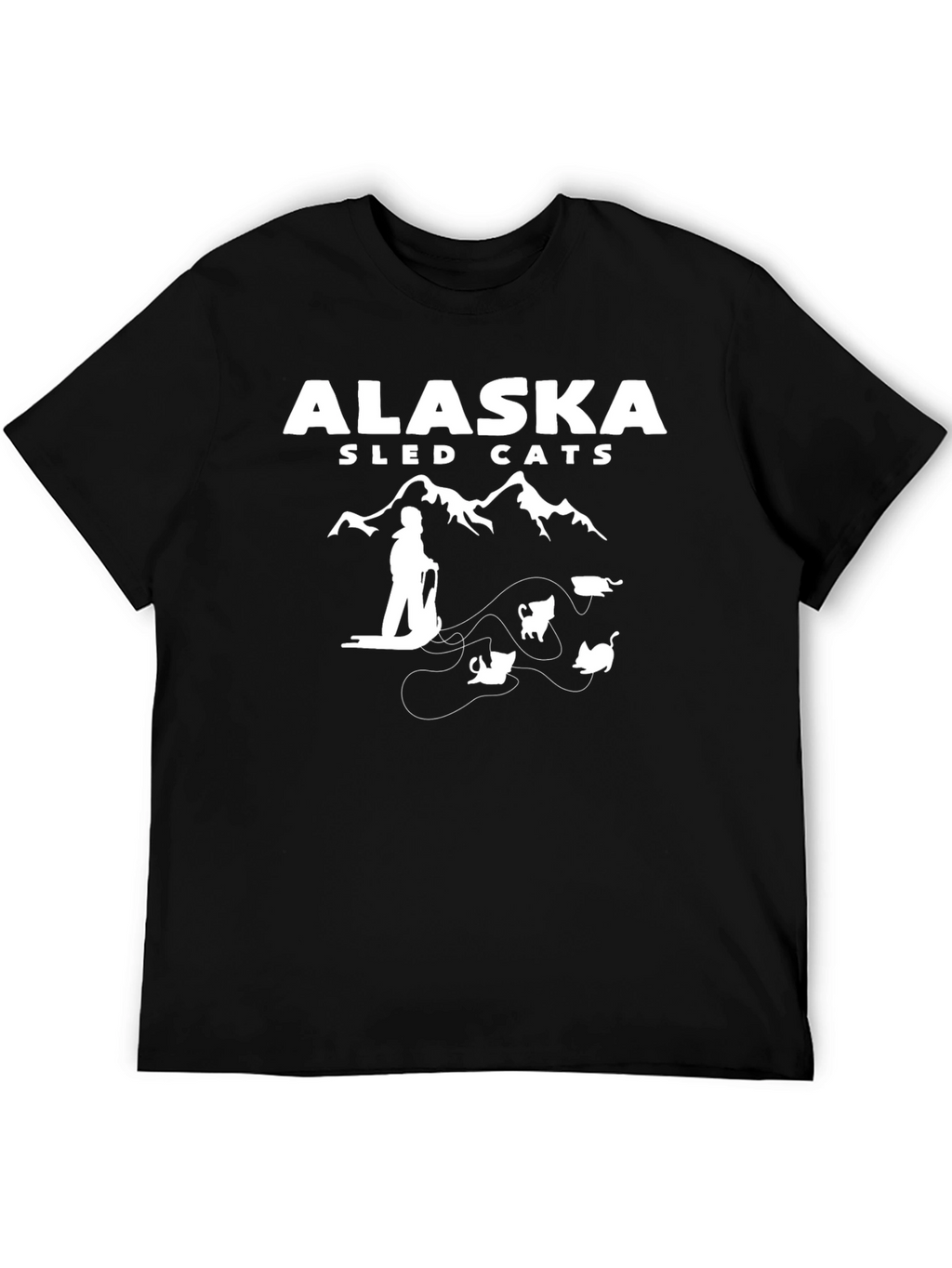 Alaska Sled Cats Graphic T-Shirt